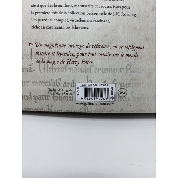 Harry Potter Un Monde De Magie Book British Library FRENCH EDITION 2018 265p. - Picture 4 of 16